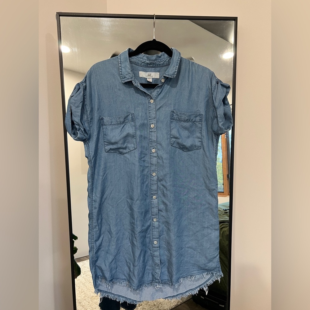 Chambray Shirt Dress